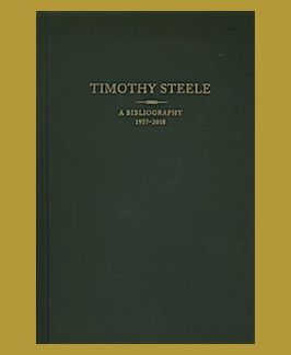 Imagen del vendedor de Timothy Steele; A Bibliography 1957-2018. a la venta por Jeff Maser, Bookseller - ABAA