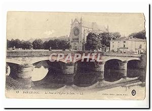 Bild des Verkufers fr bar le Duc Carte Postale Ancienne Le pont et l'glise St Jean zum Verkauf von CPAPHIL