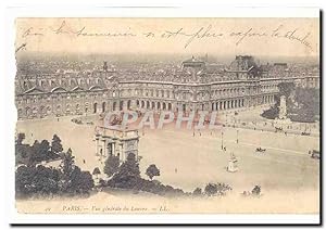 Paris (1er) Carte Postale Ancienne vue générale du Louvre
