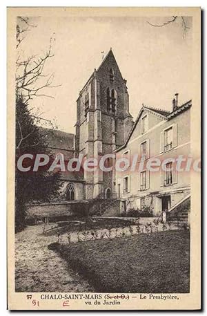 Carte Postale Ancienne Chalo Saint Mars Le Presbytere Vu Du Jardin