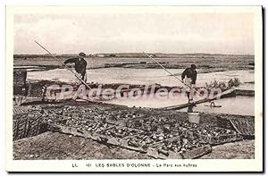 Carte Postale Ancienne Sables D'Olonne Le Parc Aux Huitres