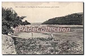 Carte Postale Ancienne Dordogne Les Rapides Du Saut De La Gratusse Pres Lalinde