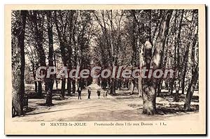 Image du vendeur pour Carte Postale Ancienne Mantes La Jolie Promenade dans L'le aux Dames mis en vente par CPAPHIL