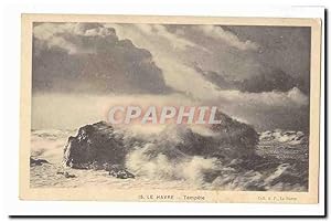 Le Havre Carte Postale Ancienne Tempête