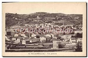 Carte Postale Ancienne Vallauris vue générale