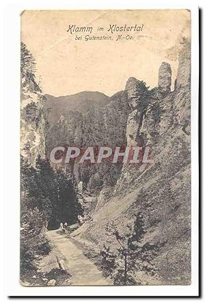 Allemagne Carte Postale Ancienne Klamm im Klostertal bei gutenstein