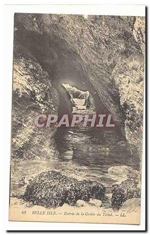 Image du vendeur pour Belle Isle Carte Postale Ancienne entre de la grotte du Talud mis en vente par CPAPHIL