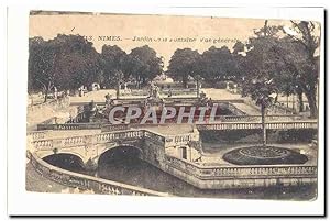 Seller image for Nimes Carte Postale Moderne Jardin de la fontaine vue gnrale for sale by CPAPHIL