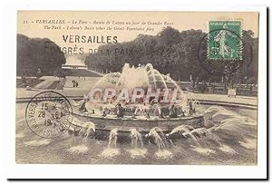 Bild des Verkufers fr Versailles Carte Postale Ancienne Le par Bassin de Latone un jour de grandes eaux zum Verkauf von CPAPHIL