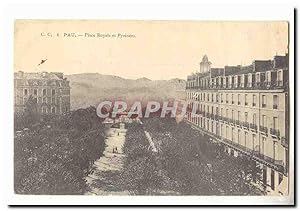 Image du vendeur pour Pau Carte Postale Ancienne place Royale et Pyrenees mis en vente par CPAPHIL