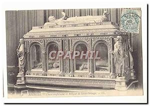 Bild des Verkufers fr Bourges Carte Postale Ancienne Chasse renfermant les reliques de Sainte Solange zum Verkauf von CPAPHIL