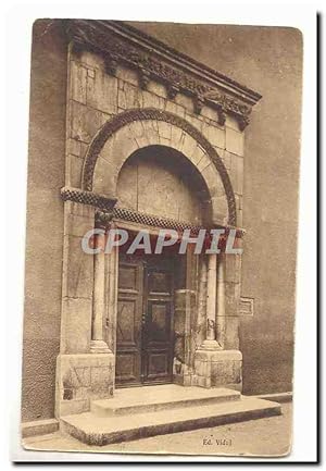 Le Boulou Carte Postale Ancienne Le portail de l'église