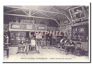 Seller image for Reproduction Institut national agronomique Carte Postale Ancienne Station d'essais de machines for sale by CPAPHIL