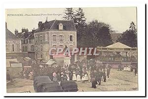 Pithiviers Carte Postale Ancienne Place Duhamel (Foire SAint Georges) (manege kiosque) (tres anim...