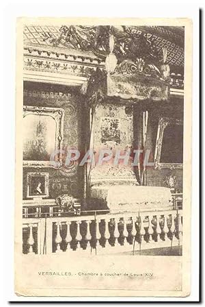 Bild des Verkufers fr Versailles Carte Postale Ancienne chambre a coucher de Louis XIV zum Verkauf von CPAPHIL