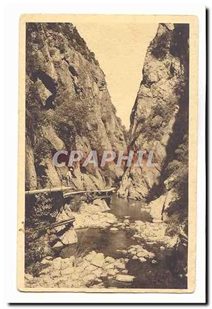 Amelie les Bains Carte Postale Ancienne Gorges du Mondony