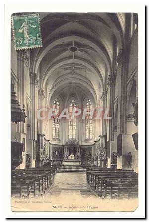 Novy Carte Postale Ancienne Intérieur de l'église