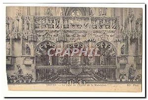 Bild des Verkufers fr Troyes Carte Postale Ancienne Jube de l'glise SAinte Madeleine zum Verkauf von CPAPHIL