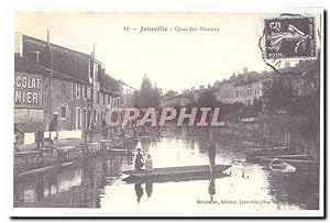 Joinville Carte Postale Ancienne Quai des peceaux (innondations) (reproduction)