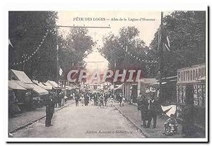 Fête des Loges Carte Postale Ancienne Paris Allée de la légion d'honneur (reproduction)