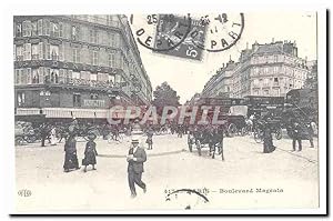 Image du vendeur pour Paris Carte Postale Ancienne Boulevard Margenta (autobus) (reproduction) mis en vente par CPAPHIL