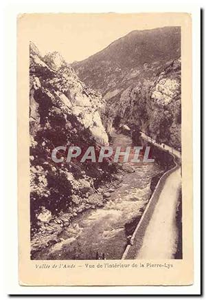 Image du vendeur pour Valle de l'Aude Carte Postale Ancienne vue de l'intrieur de la Pierre Lys mis en vente par CPAPHIL
