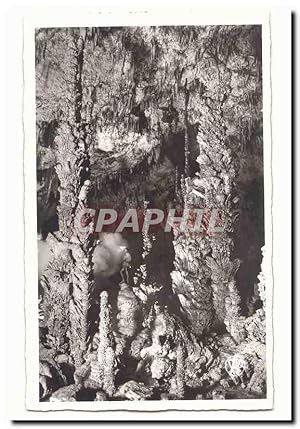 Image du vendeur pour Aven d'Orgnac Carte Postale Ancienne Stalagmites geantes (h 17m) mis en vente par CPAPHIL