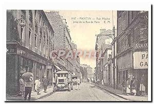 Image du vendeur pour Reproduction Pantin Carte Postale Ancienne Rue Hoche prise de la rue de Paris (automobile) mis en vente par CPAPHIL