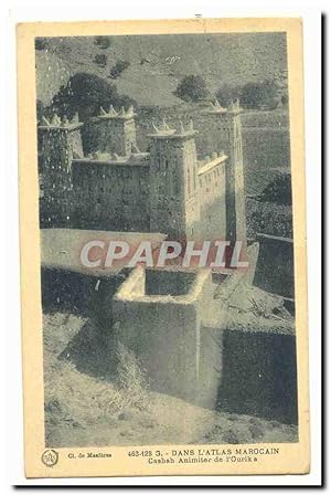 Image du vendeur pour Maroc Carte Postale Ancienne Dans l'atlas marocain Casbah animiter de l'ourika mis en vente par CPAPHIL