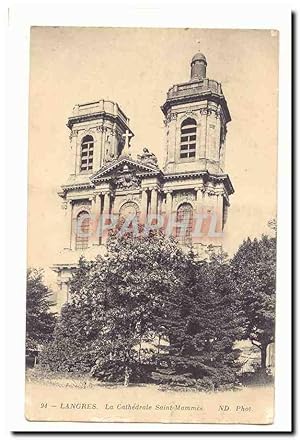 Langres Carte Postale Ancienne La cathédrale Saint MAmes