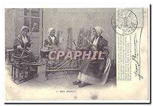 Immagine del venditore per Reproduction Les chansons de Jean RAmeau illustrees Carte Postale Ancienne L'bon monde (fleuses) venduto da CPAPHIL