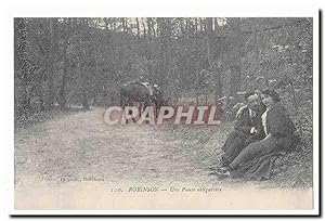 Seller image for Robinson Carte Postale Ancienne Une pause obligatoire (reproduction) for sale by CPAPHIL