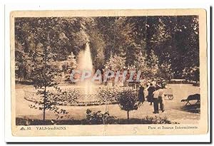 Seller image for Vals les Bains Carte Postale Ancienne Parc et source intermittente for sale by CPAPHIL