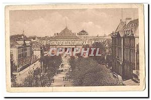 Bild des Verkufers fr Strassburg Carte Postale Ancienne Broglieplatz Theater Reinhardstbrunnen zum Verkauf von CPAPHIL