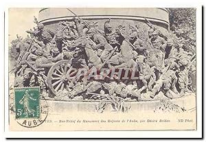 Image du vendeur pour TRoyes Carte Postale Ancienne Bas relief du monument des enfants de l'Aube par Desire Briden mis en vente par CPAPHIL