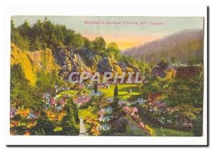 Canada Carte Postale Ancienne Butchart's Gardens Victoria BC