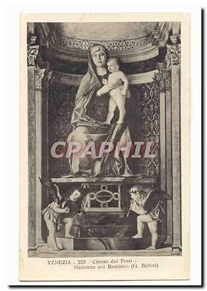 Seller image for Italie Italie Venezia Carte Postale Ancienne Chiesa dei Frari MAdonna col Bambino (G. Bellini) for sale by CPAPHIL