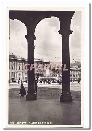 Seller image for Italie ITalie GEnova Carte Postale Ancienne Piazza de Ferrari for sale by CPAPHIL