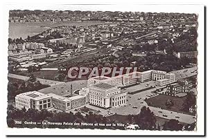 Image du vendeur pour Suisse Carte Postale Ancienne Geneve Le nouveau palais des Nations et vue sur la ville mis en vente par CPAPHIL