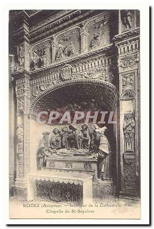 Image du vendeur pour Rodez Carte Postale Ancienne Intrieur de la cathdrale chapelle du st sepulcre mis en vente par CPAPHIL