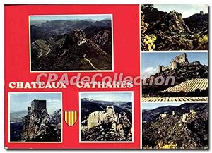 Image du vendeur pour Carte Postale Semi Moderne Les Chteaux Cathares Montsegur Queribus Peyrepertuse Durfort Aguilar Lastours mis en vente par CPAPHIL