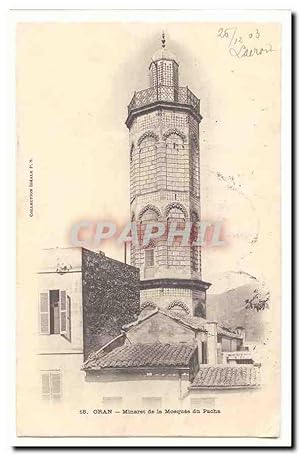 Bild des Verkufers fr Algerie Oran Carte Postale Ancienne Minaret de la Mosquee du PAcha zum Verkauf von CPAPHIL