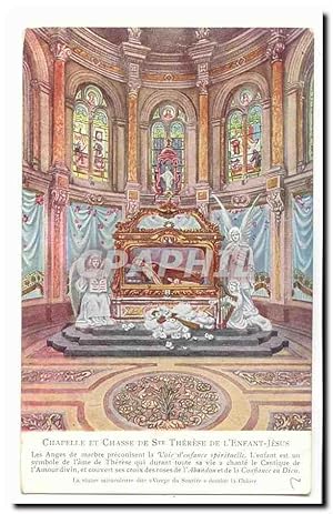 Image du vendeur pour Lisieux Carte Postale Ancienne Chapelle et Chasse de Ste Therese de l'enfant Jesus mis en vente par CPAPHIL