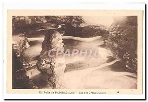 Puits de Padirac Carte Postale Ancienne lac des grands Gours