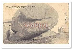 Bild des Verkufers fr Rochers etranges Carte Postale Ancienne tete de mort a Ploumanach zum Verkauf von CPAPHIL