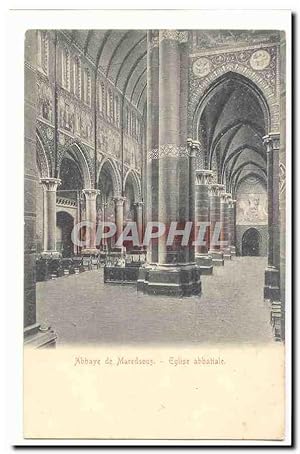 Belgique Carte Postale Ancienne Abbaye de Maredsous Eglise abbatiale