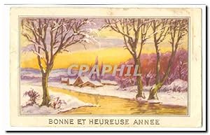 Carte Postale Ancienne Fantaisie Bonne et heureuse année