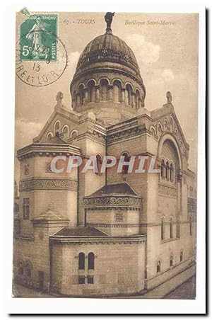 Bild des Verkufers fr Tours Carte Postale Ancienne Basilique Saint MArtin zum Verkauf von CPAPHIL