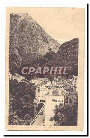 Seller image for Saint Sauveur Carte Postale Ancienne vue plongeante et route de Gavarnie for sale by CPAPHIL