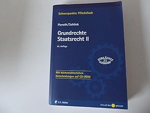 Immagine del venditore per Grundrechte Staatsrecht II. Mit hchstrichterlichen Entscheidungen auf CD-ROM. Schwerpunkte Pflichtfach Band 14/2. Softcover mit CD-ROM venduto da Deichkieker Bcherkiste